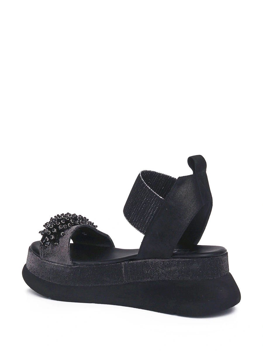 Сандалии с люрексом